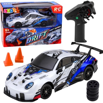 LEAN Toys RC auto Drift Sport Car bílo-modré 1:24