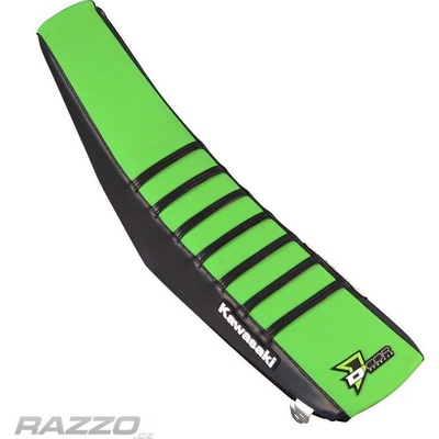 Potah sedla DCore Gripper Factory Seat Cover Kawasaki KX250F / KX450F Black Green Black Ribs