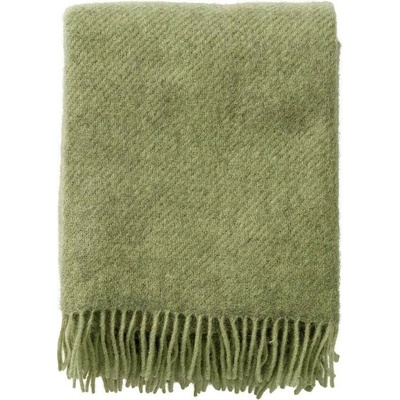 Klippan Švédsko Vlněný pléd Gotland pear green Zelená 130x200