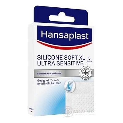 Beiersdorf Hansaplast SILICONE SOFT XL ULTRA SENSITIVE náplasť 5 ks
