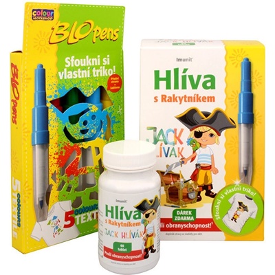 Hlíva Jack Hlívák pro děti 60 tablet + foukací fixy