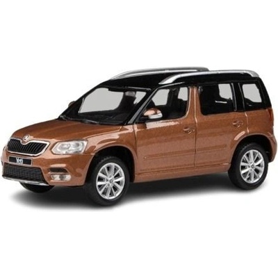Abrex Škoda Yeti facelift 2013 oranžová b 1:43