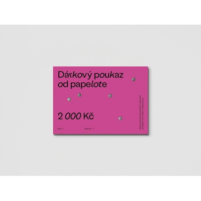 papelote Dárkový poukaz na nákup Vybrat variantu: 2000 Kč – Hledejceny.cz