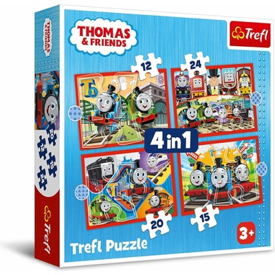 Trefl Mašinka Tomáš 4v1 12,15,20,24 dílků