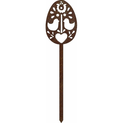 CORGARDEN Zahradní dekorace velikonoční kraslice 1, 51 x 14 cm, corten CORGARDEN 1063 – Hledejceny.cz