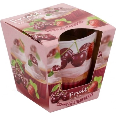 Bartek Candles Fruit muffins Cherry & Strawberry 115 g