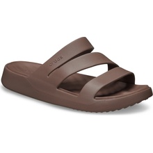 Crocs dámské pantofle Getaway Strappy hnědá