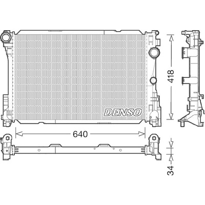 Chladič, chlazení motoru DENSO DRM17049 DE DRM17049