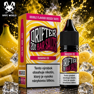 Juice Sauz Drifter Bar Salts Banana Ice 10 ml 20 mg