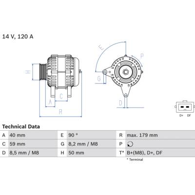 BOSCH Generátor 0986041300