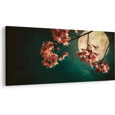 Obraz - Sakura v splne, jednodielne 250x125 cm