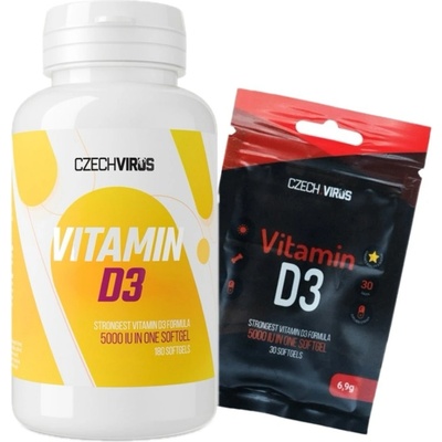 Czech Virus Vitamin D3 180 kapslí