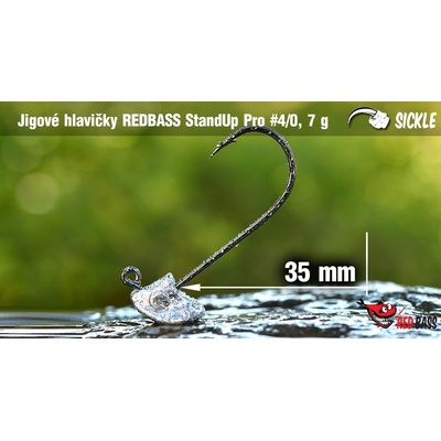 Red Bass jigová hlava StandUp Pro Sickle vel.4 7g