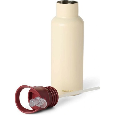Suavinex nerezová fľaša na nápoj Medium 500 ml Krémová
