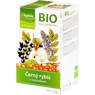 Apotheke Černý rybíz s rakytníkem čaj BIO 20 x 1,5 g