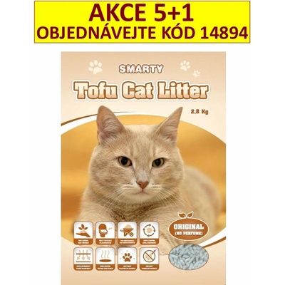 Smarty Tofu Cat Litter-Original bez vůně Podestýlka 6 l