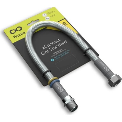 Flexira plynová hadice XCONNECT GAS STANDART R1/2“-G1/2“ 100 cm
