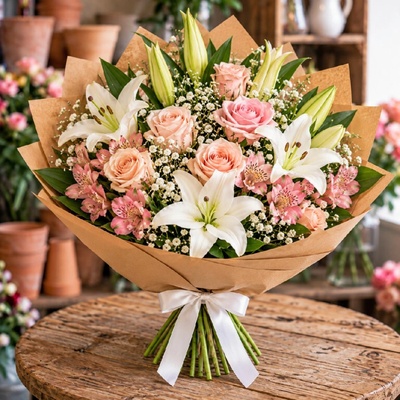 levandule-online.cz Kytice Dotek něhy Velikost kytice: Velká L - průměr 45 cm - Pro velké okamžiky, Dárek ke kytici: Levandulové víno – Hledejceny.cz
