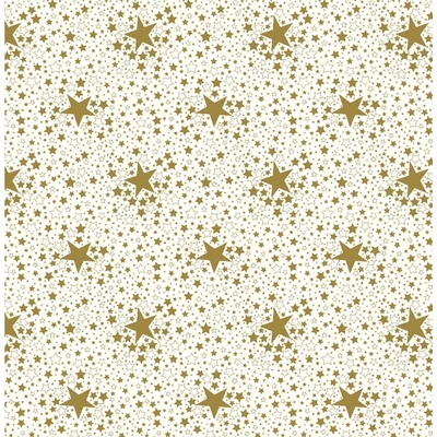Nese plastik 226 PVC ubrus Fantastik Vánoce zlatá 140x180 cm