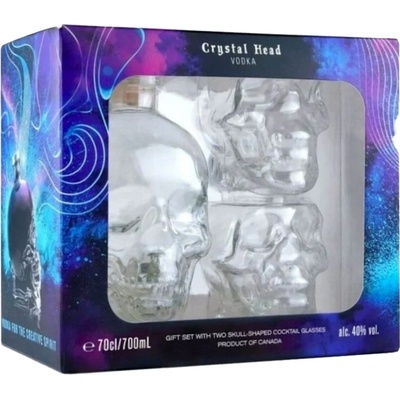 Crystal Head 40% 0,7 l (dárkove balení 2 sklenice)