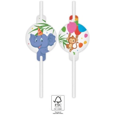 Procos Slamky s motívom Jungle Balloons 4 ks