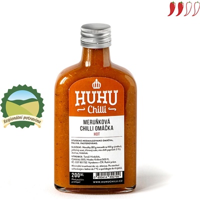 Huhu Chilli Meruňková chilli omáčka Hot 200 ml