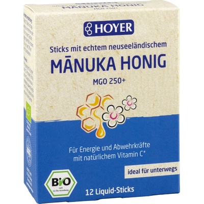 Hoyer Bio medové pytlíčky s vitamínem C 12 ks 96 g