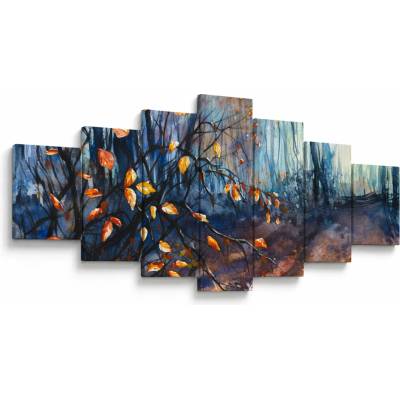 Obraz - Lúče jesenného slnka, sedemdielne 210x100 cm