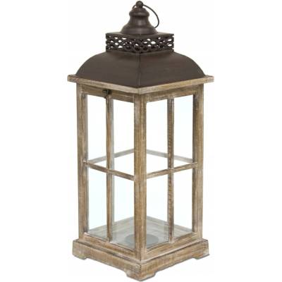 Lucerna Artpol dřevo, kov, sklo 65 cm