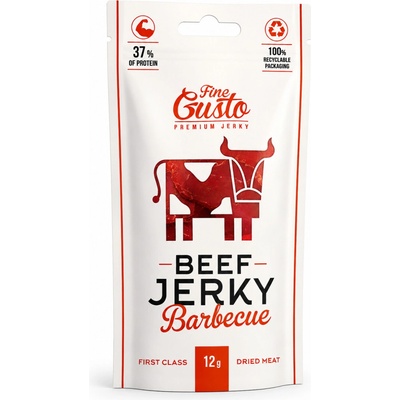 Fine Gusto sušené maso Beef Jerky Barbecue 12 g – Hledejceny.cz