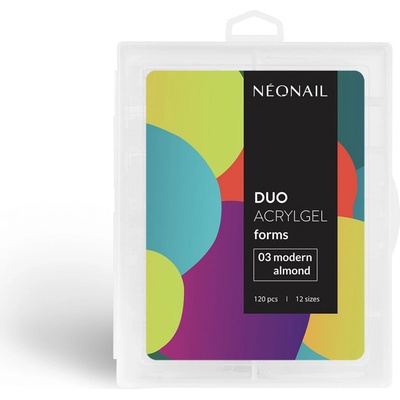 NEONAIL Duo Acrylgel Forms šablony na nehty typ 03 Modern Almond 120 ks