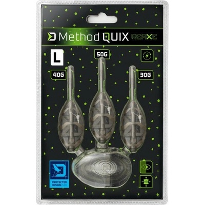 Kŕmidlá + Formička Delphin Method QUIX Reaxe 3+1 L 30g, 40g, 50g