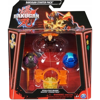 BAKUGAN 3.0 STARTER PACK SPECIÁLNÍ ATTACK BRUISER + MANTID + TITANIUM TROX – Hledejceny.cz
