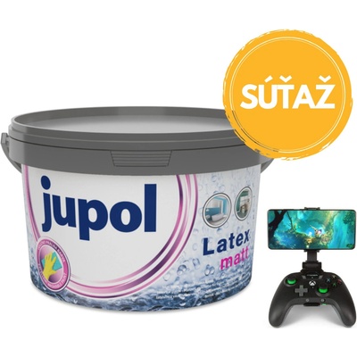 JUB JUPOL LATEX matná, pololesklá a lesklá latexová biela satén/lesk 15 L