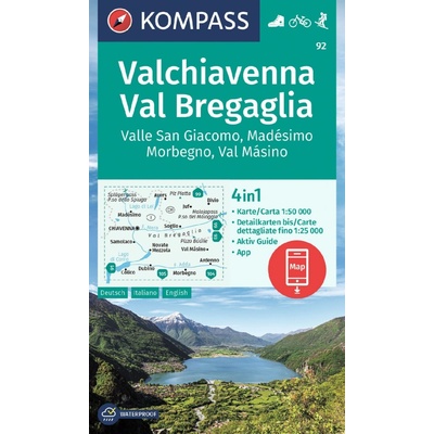 Valchiavenna,Val Bregaglia 1:50 t. laminovaná