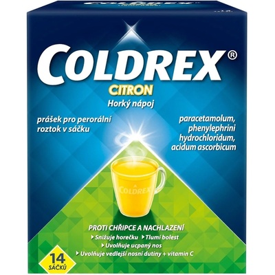 COLDREX HORKÝ NÁPOJ CITRON POR 750MG/10MG/60MG POR PLV SOL SCC 14 I – Hledejceny.cz