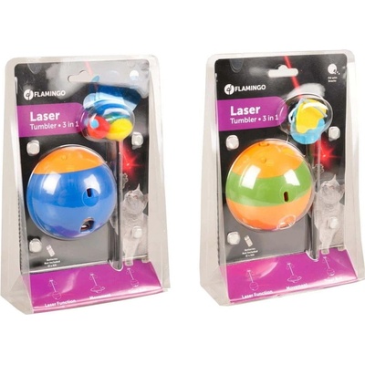 Flamingo Interaktívna hračka lazer 3v1 pre psov aj mačky 22,5cm