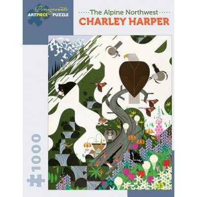 Charley Harper the Alpine Northwest 1000 dílků Jigsaw