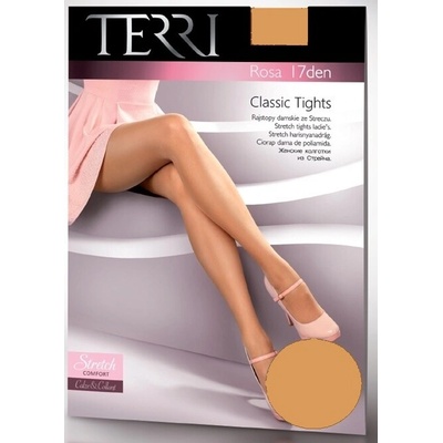 Terri ROSA 17 DEN stretchové punčochové kalhoty BEIGE TĚLOVÁ