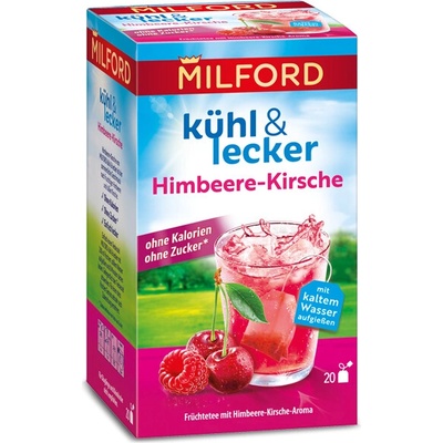 Milford Ľadový čaj Malina & Čerešňa 20 x 2,25 g