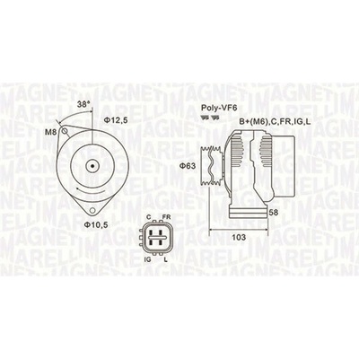 generátor MAGNETI MARELLI 063731727010