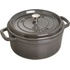 Staub Cocotte hrnec kulatý 24 cm 3,8 l šedý