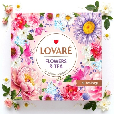 Lovaré Portfolio Flowers & Tea Collection sada čajů 60 ks