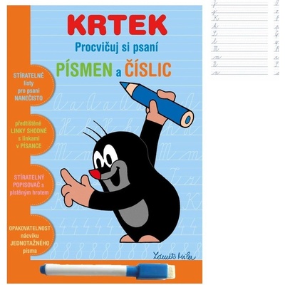 Krtek 2 - Procvičuj si psaní písmen a číslic - Zdeněk Miler – Hledejceny.cz