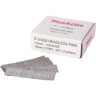 MAKITA klince /pinky 18 mm, 10000 ks AF353, DPT353RFJ, DPT353Z F-31825