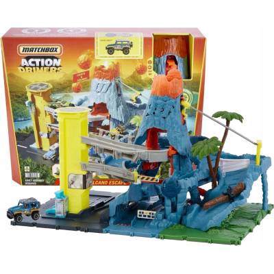 Matchbox Dobrodružství s vulkánem se světlem a zvukem + auto Dune Dog