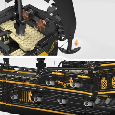Mould King 13199 pirátská loď Černá Perla 3180 ks – Hledejceny.cz