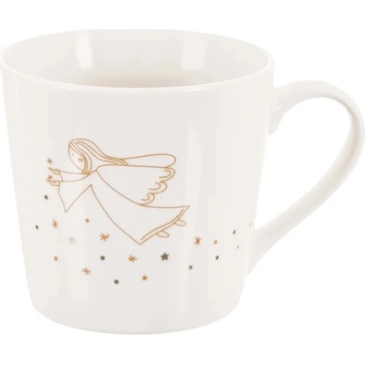German Hrnček s dekorom anjela porcelán biely 450 ml