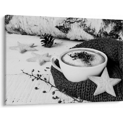 Obraz - Zimní cappuccino, jednodílný 100x70 cm
