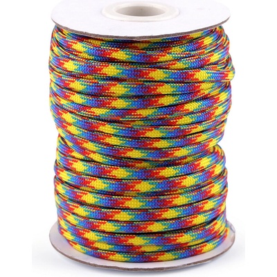 Padáková šňůra Ø4 mm Varianta: 7 (145) multikolor, Balení: 25 m